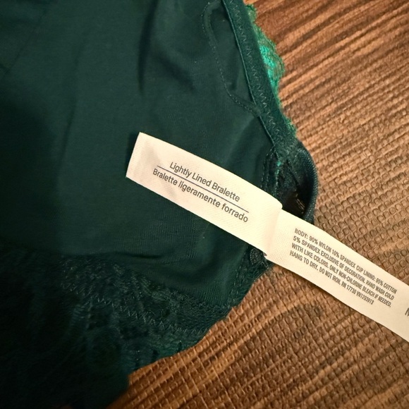 Auden Emerald Lace Bralette - M - Picture 5 of 8